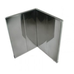 Ochrana kamen, dvoustranná - Černá nerez